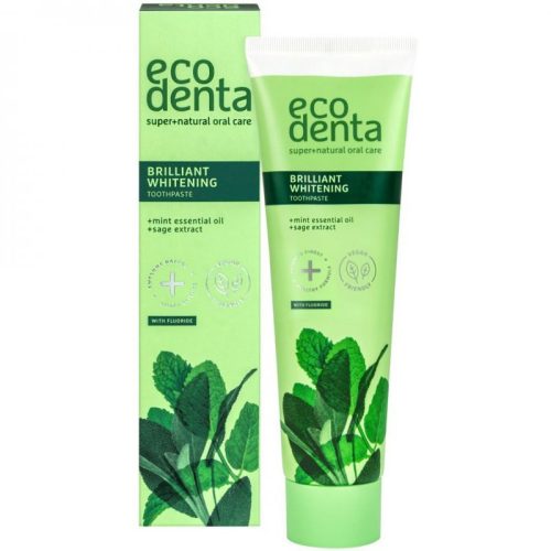 Ecodenta Fehérítő fogkrém mentával és zsályával