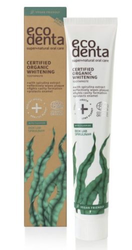 Ecodenta Minősített fehérítő fogkrém spirulinával 