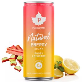   PUHDISTAMO Természetes Energiaital - Rhuby limonádé (rebarbara ízű)