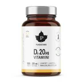 Puhdistamo D3-Vitamin 20 μg 