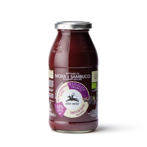 Alce Nero Bio Málna-szeder-bodza gyümölcslé 