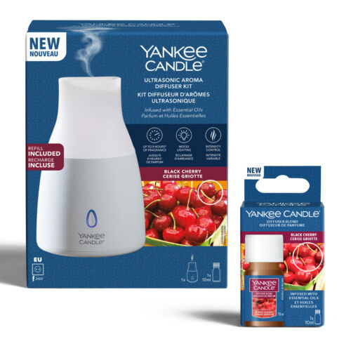 Yankee Candle Black Cherry Ultrasonic Aroma diffúzor kezdőcsomag