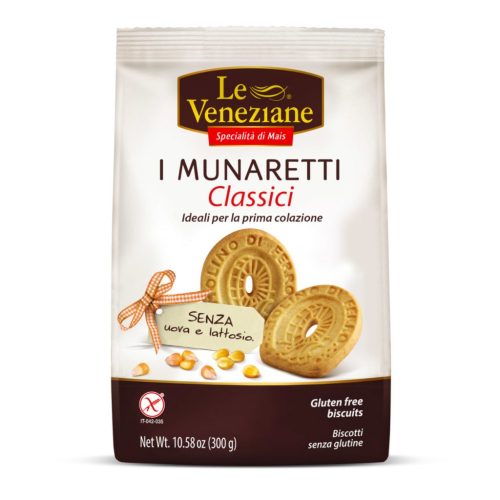 Le Veneziane gluténmentes vajas keksz Munaretti 