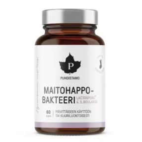PUHDISTAMO Tejsav Baktérium MCT porral 60 kapszula