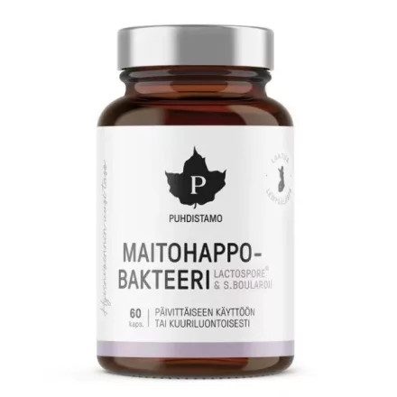 PUHDISTAMO Tejsav Baktérium MCT porral 60 kapszula