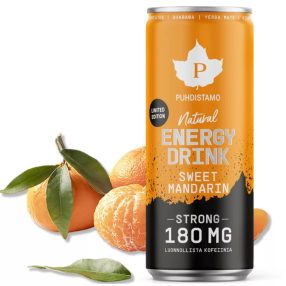 PUHDISTAMO Természetes Energiaital - Édes mandarin (erős)