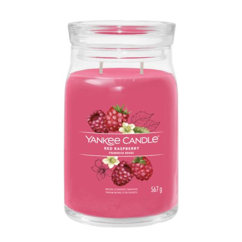 Yankee Candle Red Raspberry nagy üveggyertya