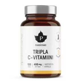 PUHDISTAMO Tripla C-vitamin 120 kapszula 